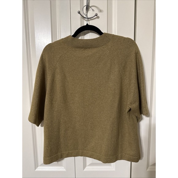 Women's Faherty Jackson Sweater Tee Antique Bronze Heather Medium - Picture 3 of 4
